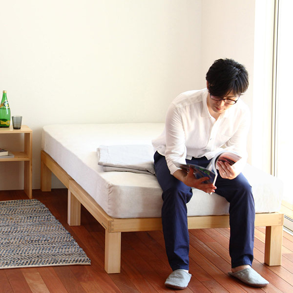 ベッド 桐 すのこベッド シングル 高さ45cm Homecoming 天然木 木製