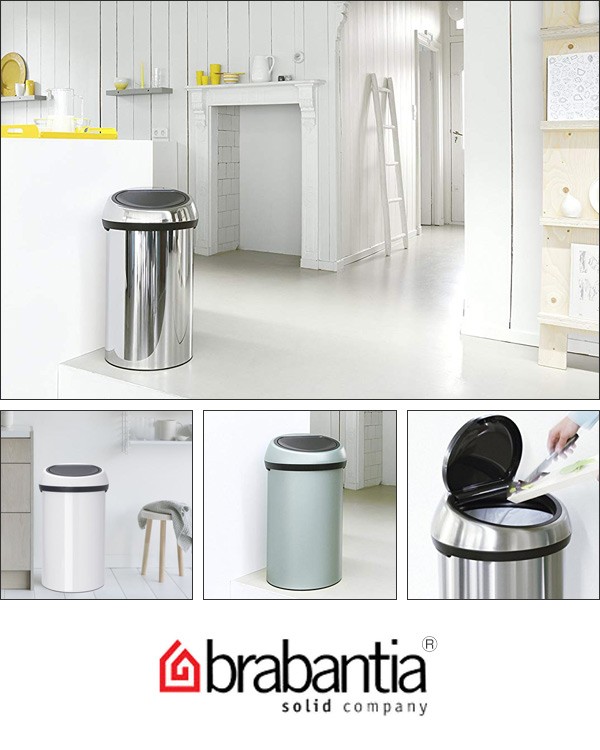 ブラバンシア　フタ付き　ゴミ箱　ホワイト　60L ごみ箱　brabrantia livingut_402606