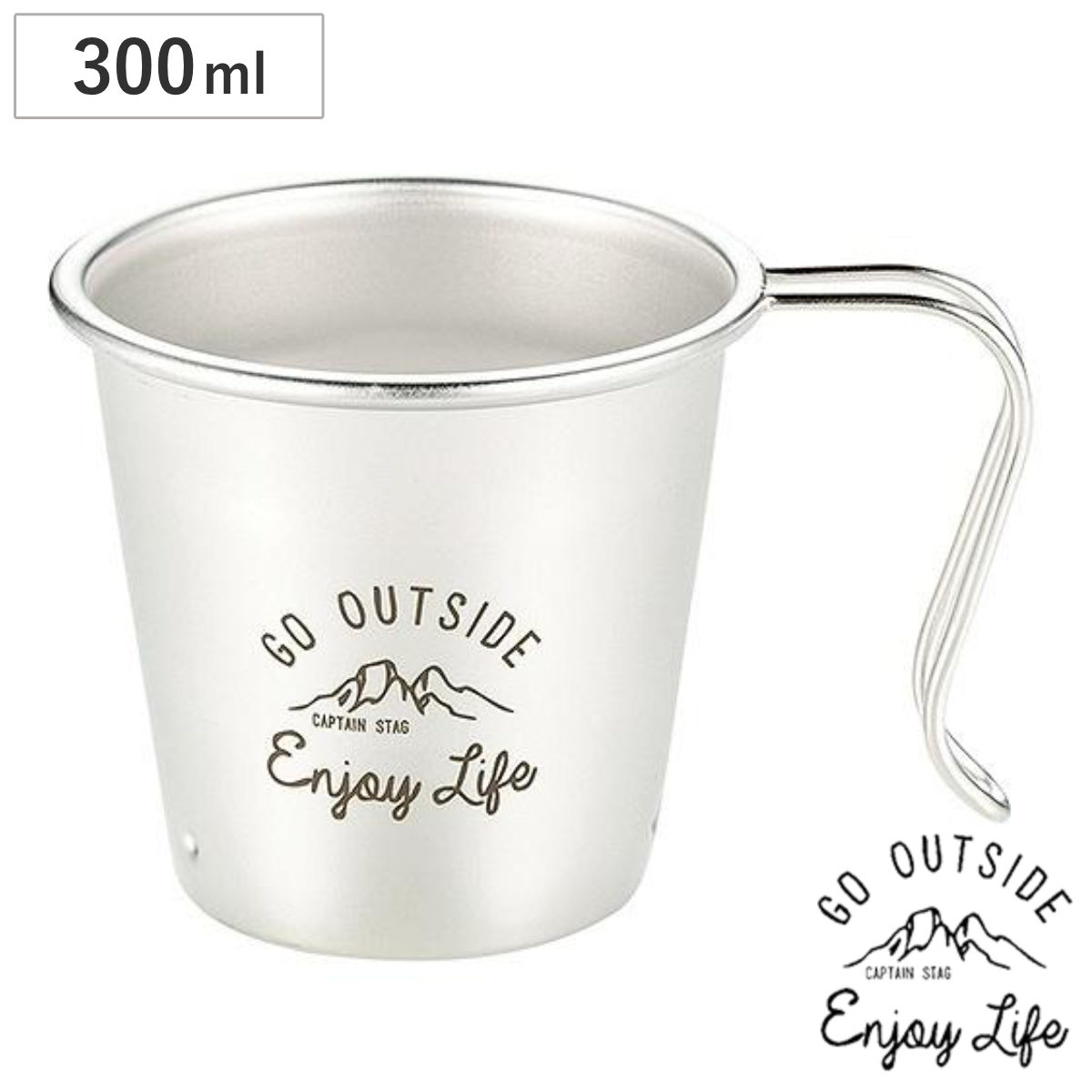�R�b�v �A�E�g�h�A �X�^�b�L���O �L���v�e���X�^�b�O CAPTAINSTAG 300ml �����e �i �X�e�����X ���{�� �X�^�b�L���O�J�b�v �}�O CAPTAIN STAG �j