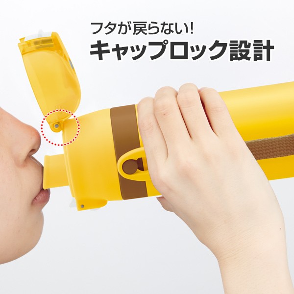 スケーター 水筒 直飲み ステンレス 保冷 超軽量 おしりたんてい ワン
