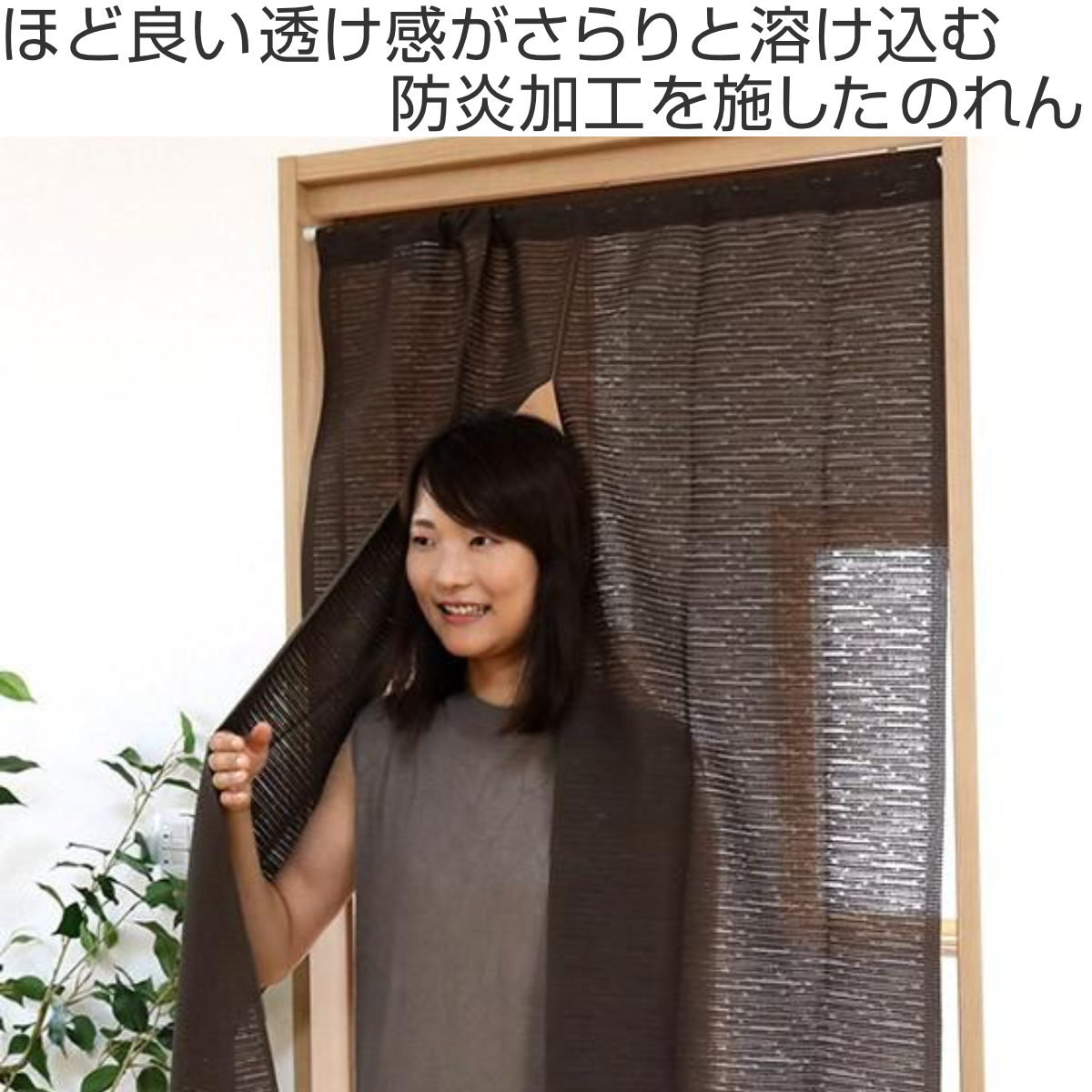 暖簾 のれん 防炎加工のれん 85×150cm （ 目隠し 間仕切り 仕切り