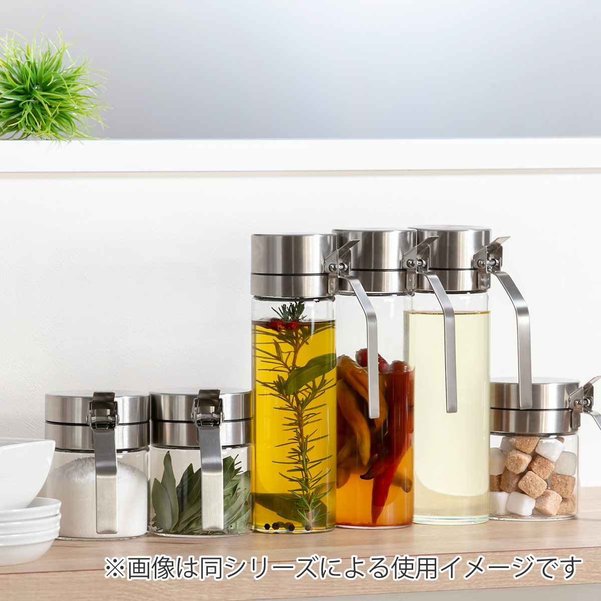 スパイス ジャー(3個)とオイル & ビネガーボトル(1個)セット/DULTON DULTON（ダルトン） スパイスボトル 300ml スパイスジャー ウィズ