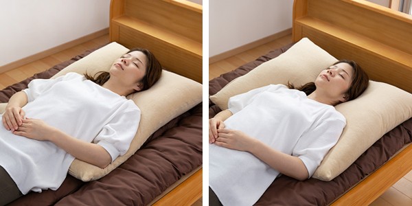 枕 ふわふわ 肩まで支えるBIGまくら 専用カバー付き 68×80cm 日本製 