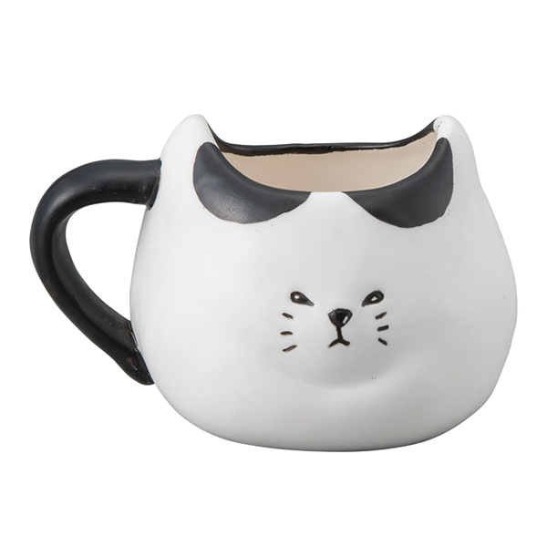 ぶちねこ マグカップ 400ml ふてぶてしい猫 ぶちねこ 磁器製 かわいい （ ぶち猫