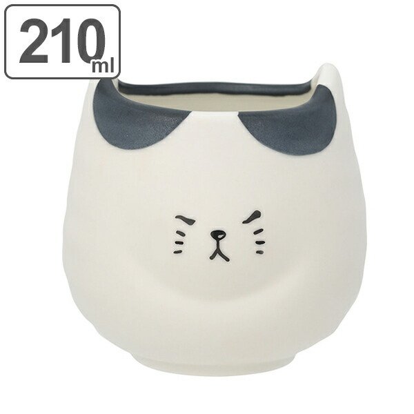 マグカップ 400ml ふてぶてしい猫 ぶちねこ 磁器製 かわいい （ ぶち猫