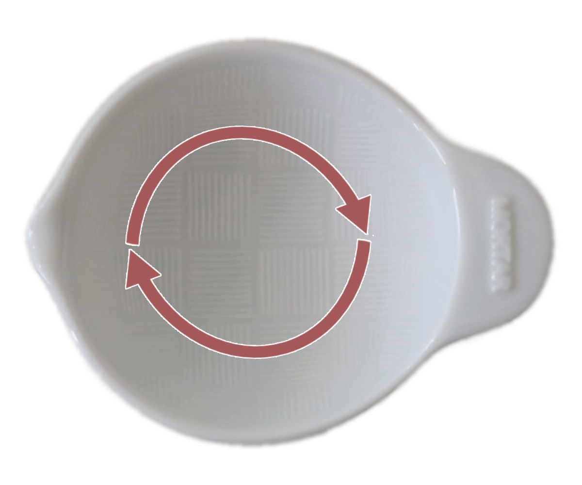 ごますり鉢 陶磁器 すべり止めシリコンシート付...の詳細画像3