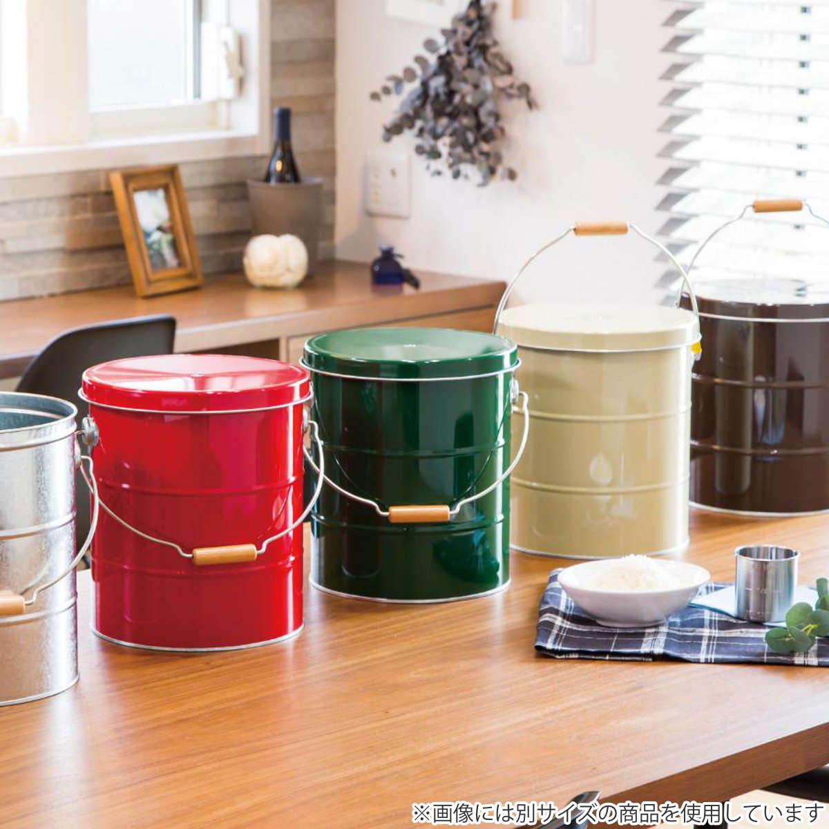 OBAKETSU（オバケツ） 米びつ 30kg キャスター付き ライスストッカー