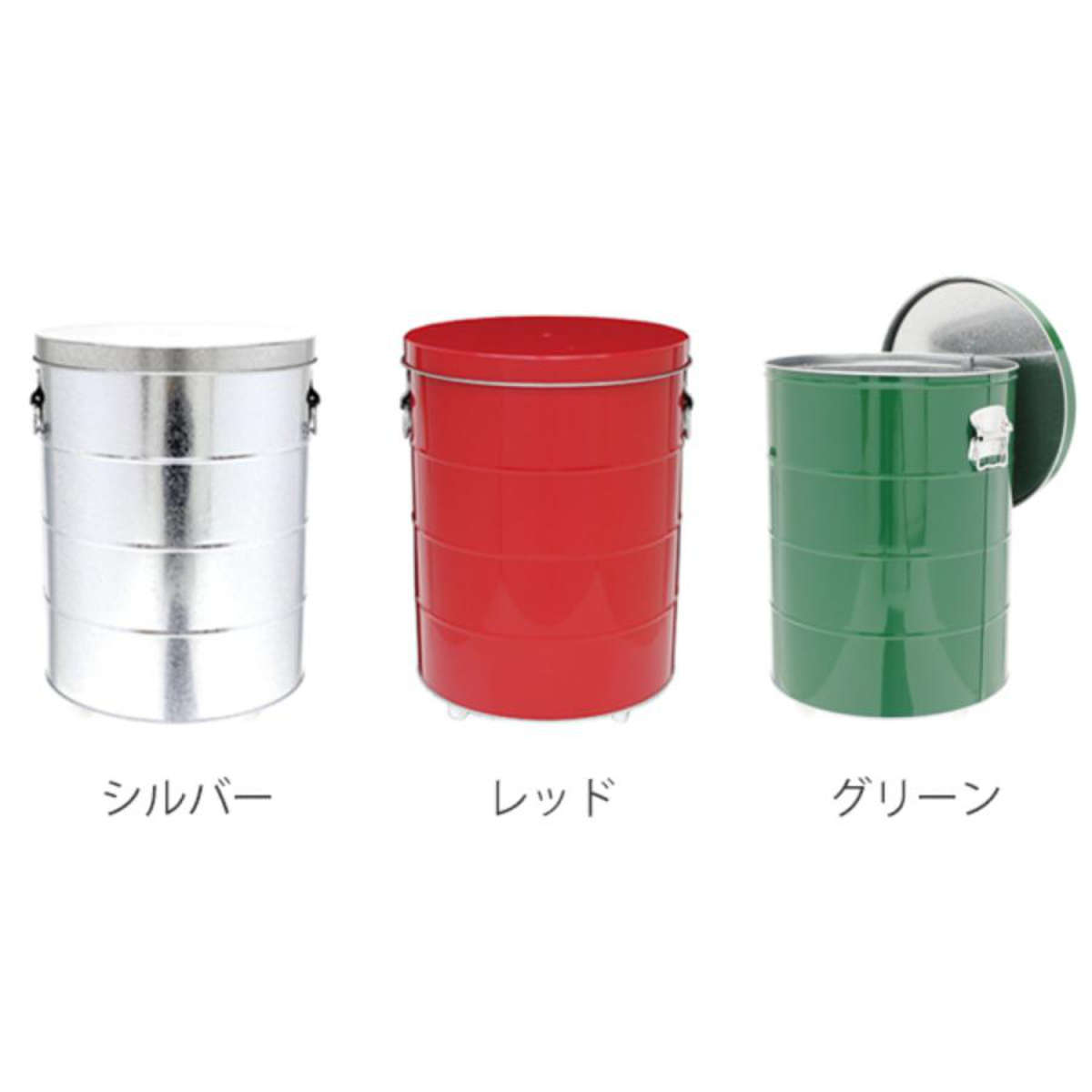 【引っ越し処分】OBAKETSU ライスストッカー 30kg シルバー OBAKETSU（オバケツ） 米びつ 30kg キャスター付き ライスストッカー