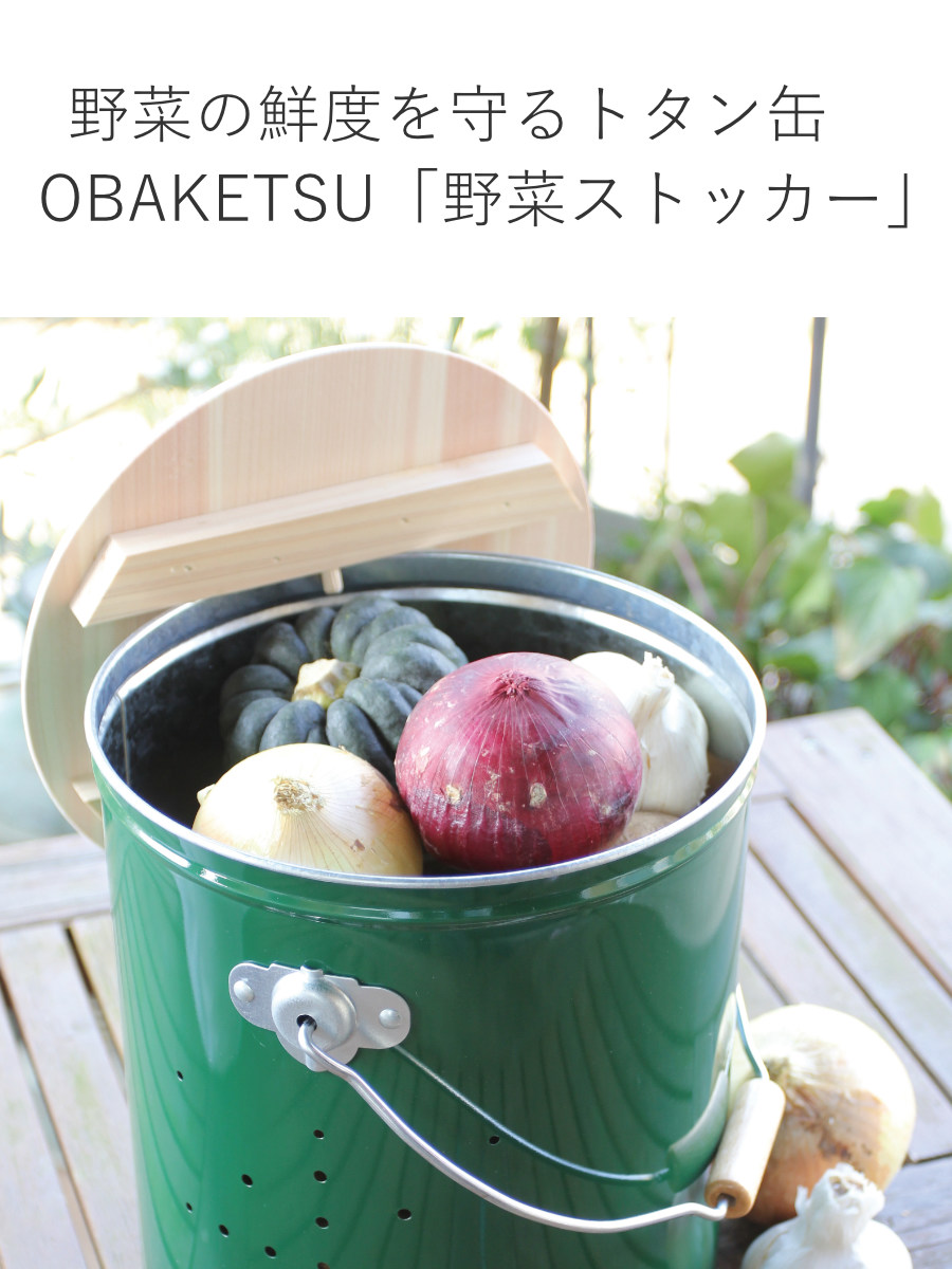 OBAKETSU（オバケツ） 野菜ストッカー 小サイズ 日本製 キッチン