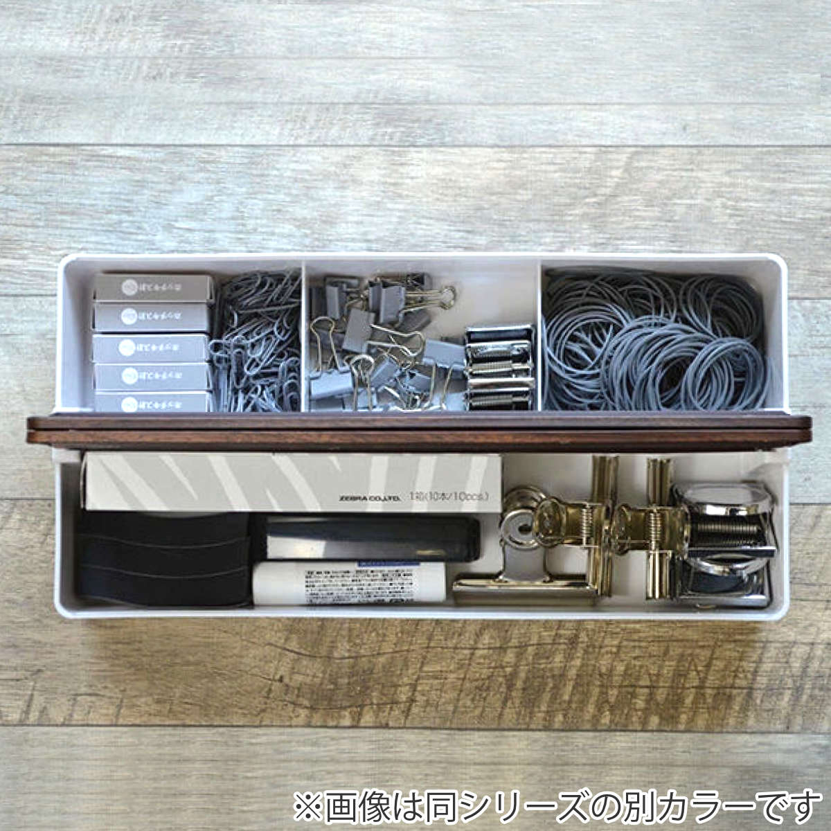 収納ボックス かるコン L フタ付き プラスチック 小物収納 （ 白