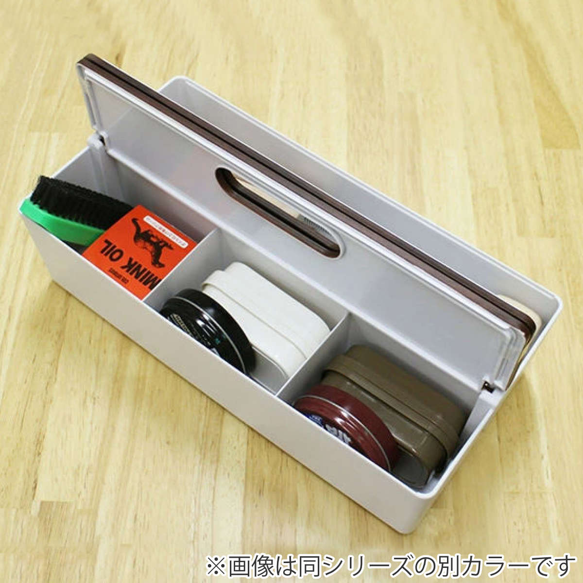 収納ボックス かるコン L フタ付き プラスチック 小物収納 （ 白