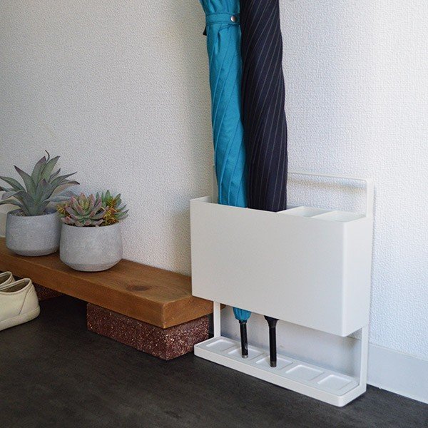 傘立て 珪藻土 コンパクト スリム アンブレラスタンド スチール （ 傘