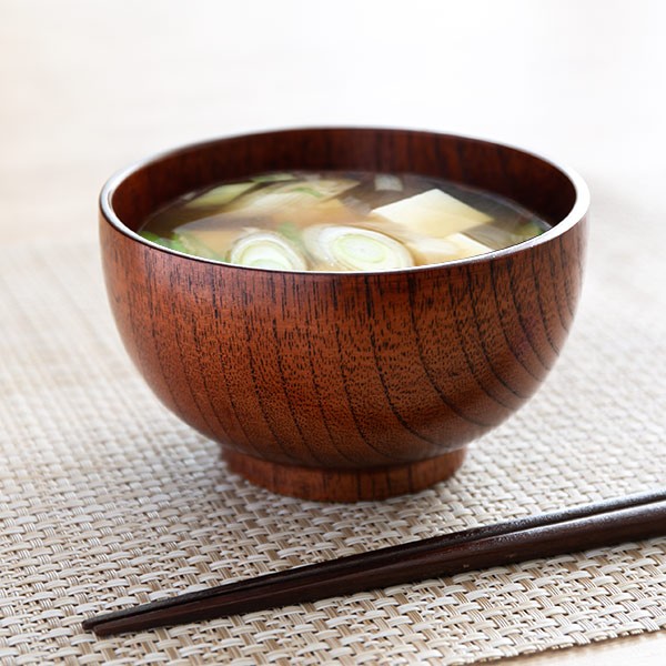 汁椀 470ml 木製 すべらん椀 ノンスリップ 都型 山中塗 （ 椀 木 滑り