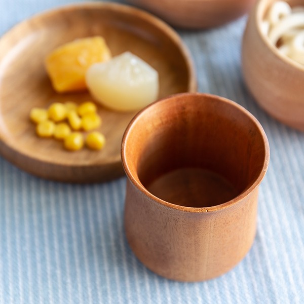 コップ 120ml 木 SoliD. 食器 食洗機対応 （ カップ 持ち手なし 木製
