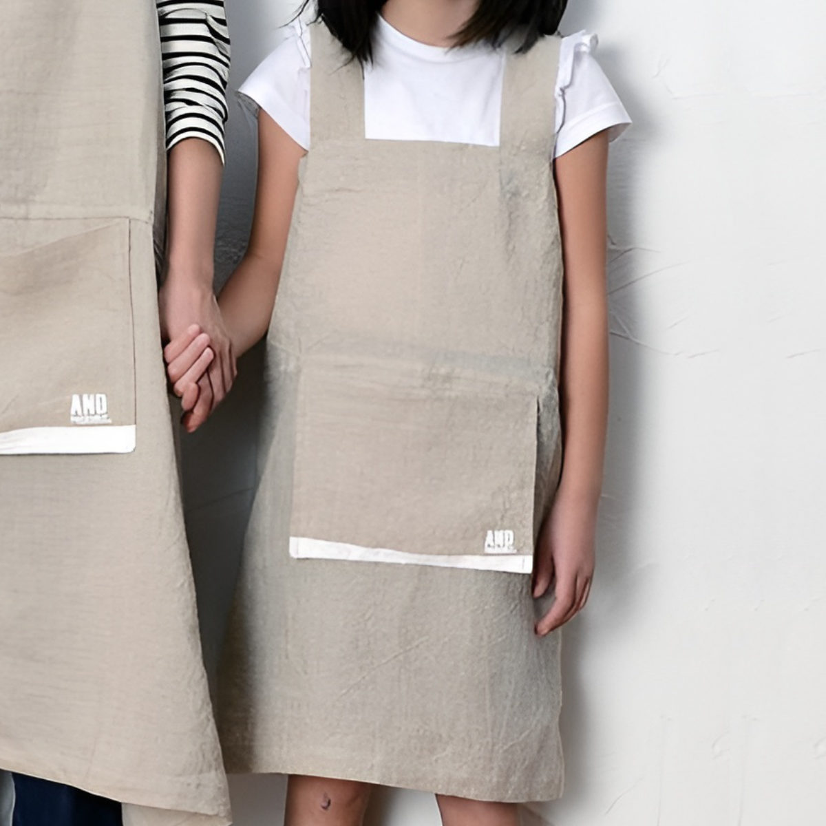 TECHNO PRIME （在庫処分特価） エプロン 子供用 リネン AND PACKABLE