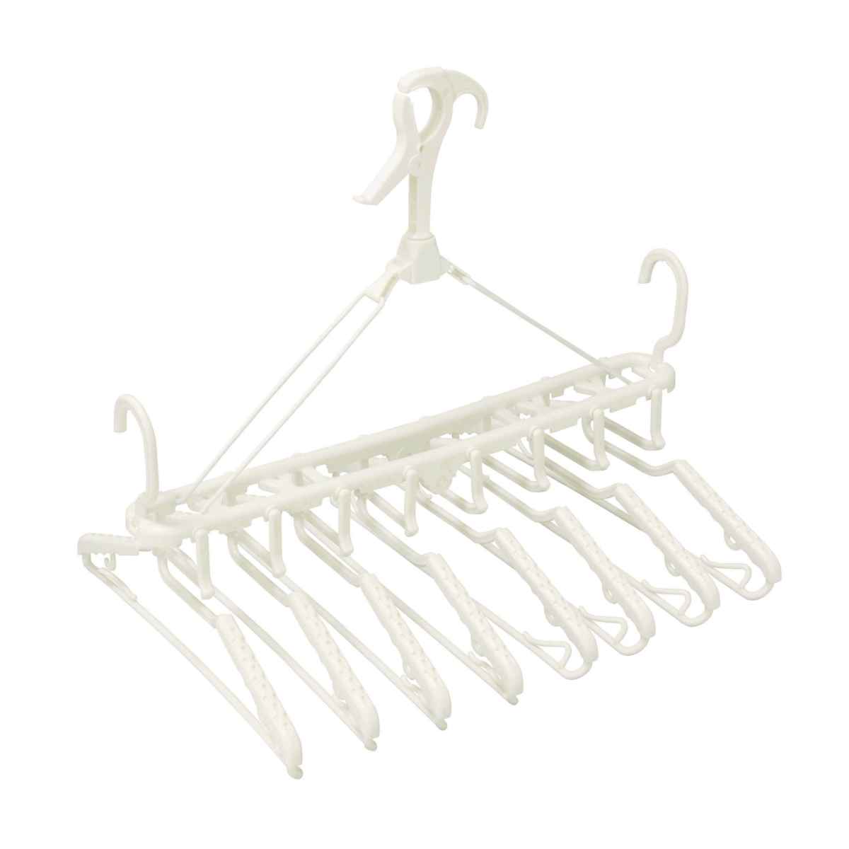 洗濯ハンガー HOSベランダ用8連ハンガー （ 洗濯 ハンガー ベランダ