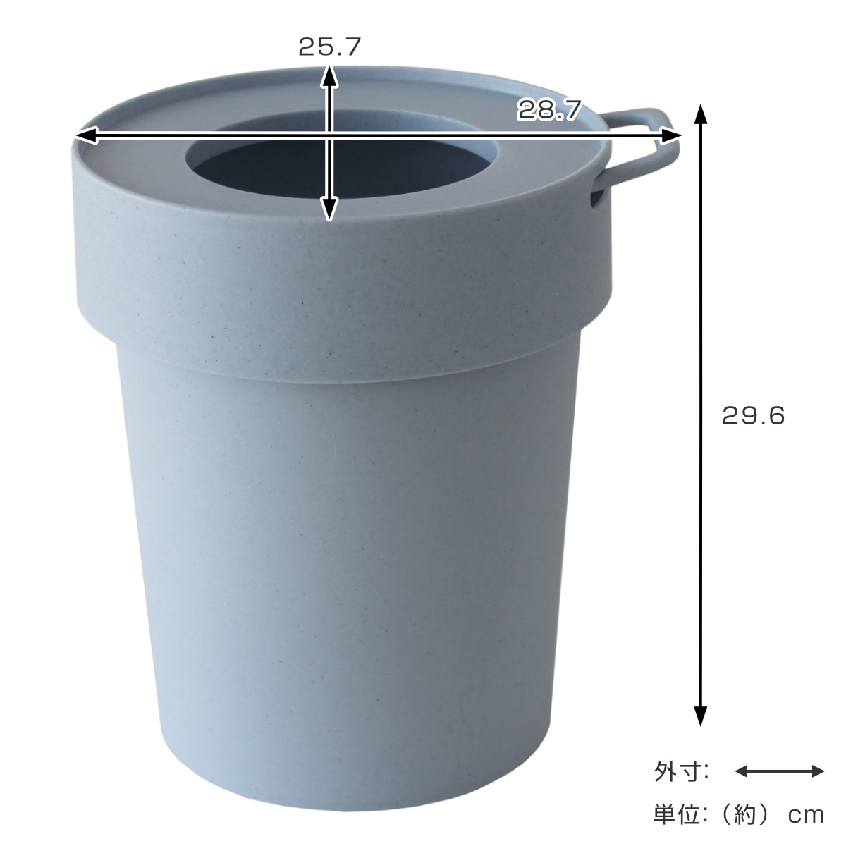ゴミ箱 10L タップトラッシュ 袋が見えない...の詳細画像4