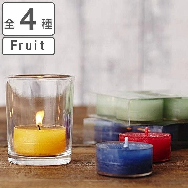 アロマキャンドル ヤンキーキャンドル YANKEE CANDLE クリアカップティーライト Fruit 4個入 （ アロマ キャンドル ろうそく ）  : 315059 : リビングート ヤフー店 - 通販 - Yahoo!ショッピング