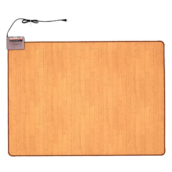ホットカーペット 1.5畳本体 木目調 日本製 （ 電気カーペット 床暖房