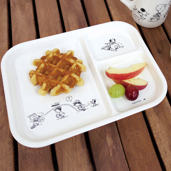 SNOOPY（スヌーピー） ランチプレート 24cm 50's PEANUTS 皿 食器 陶器