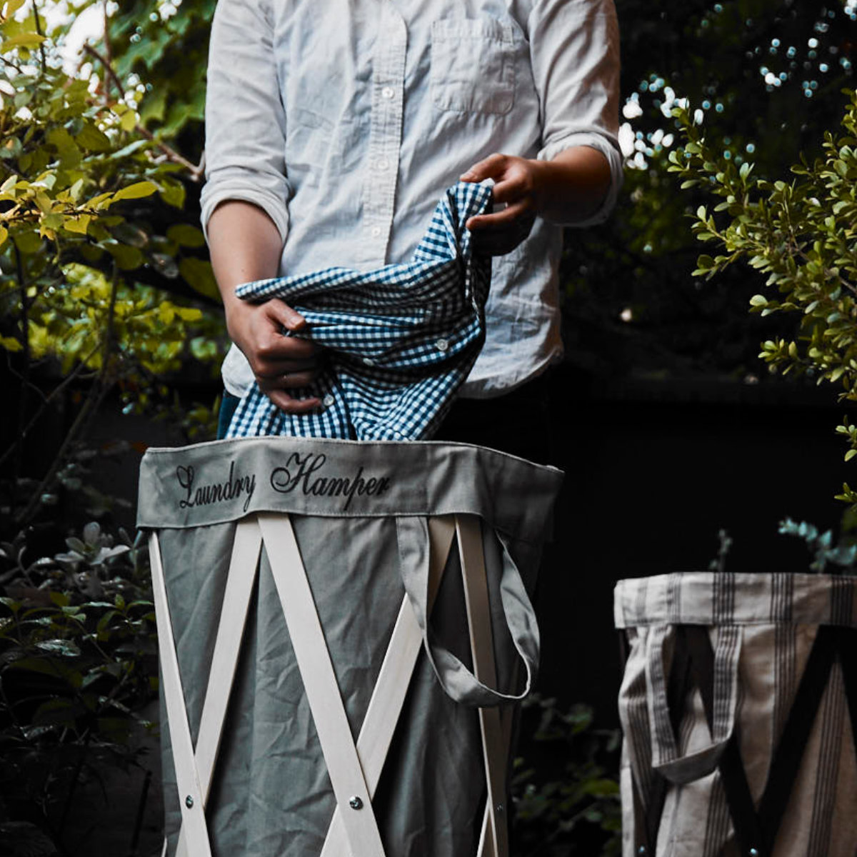 アンファンス ランドリーバスケット Laundry Hamper 折りたたみ