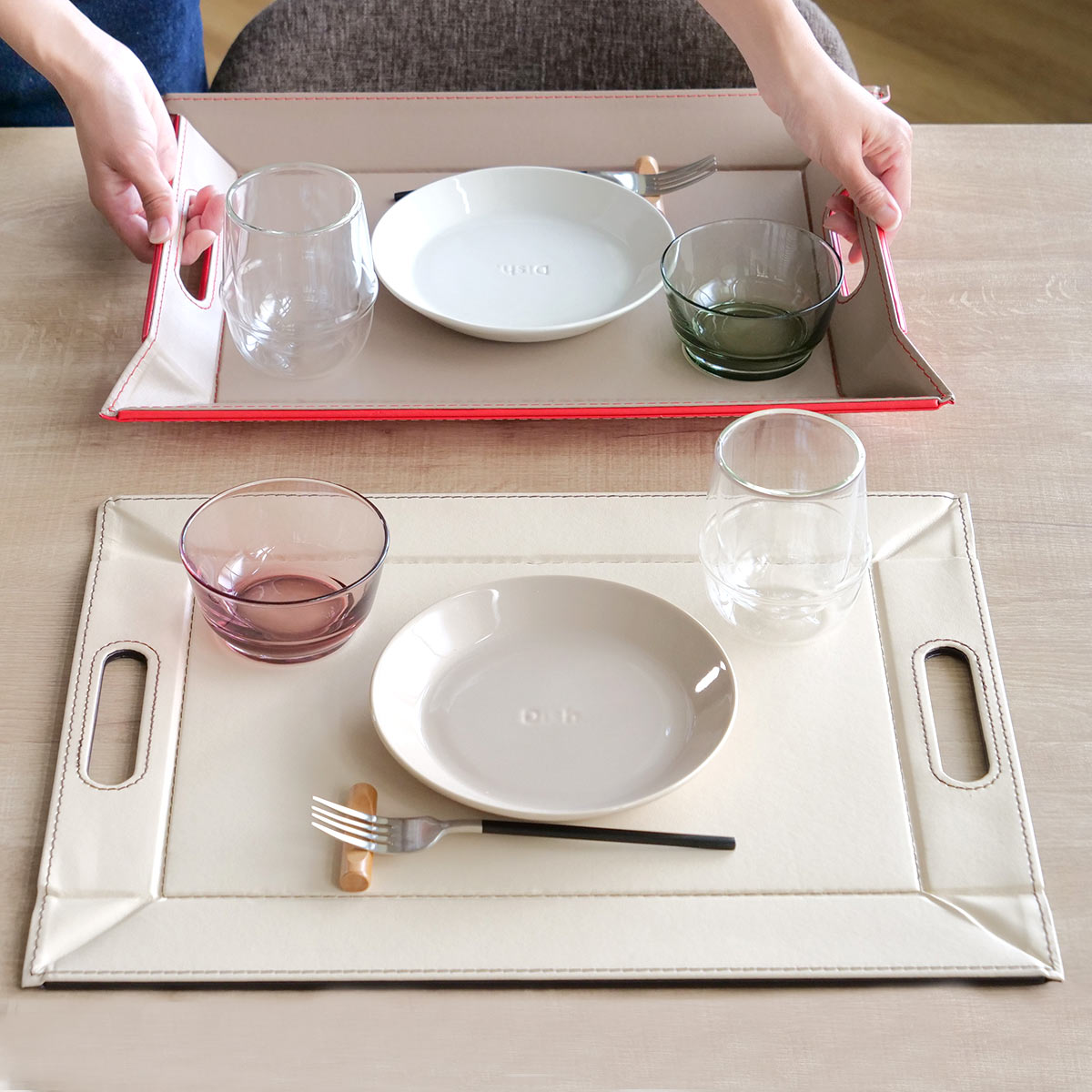 トレー ノンスリップ 45×35cm フリーフォームトレー ランチョンマット