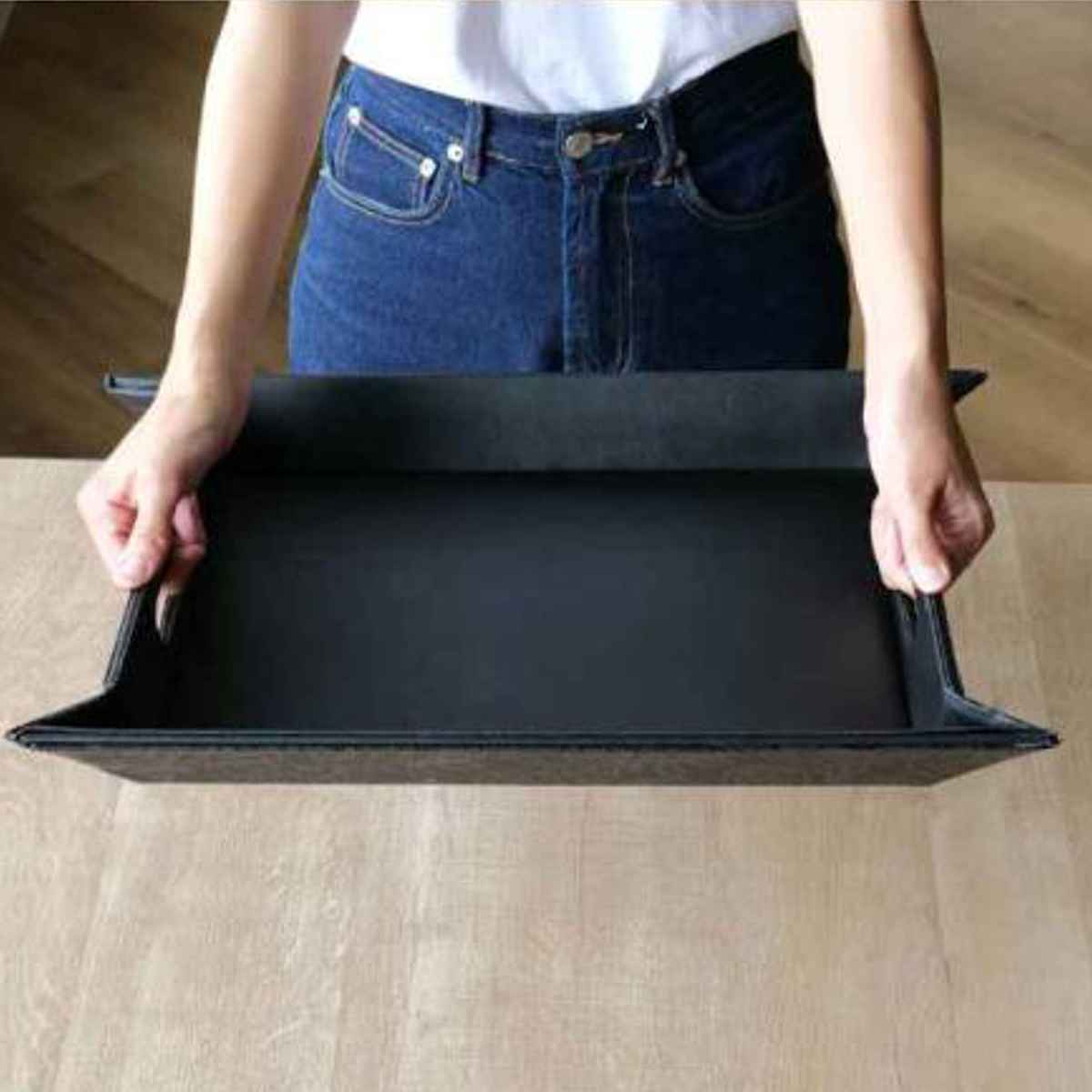 トレー 45×35cm 柄 ノンスリップ フリーフォームトレー ランチョン