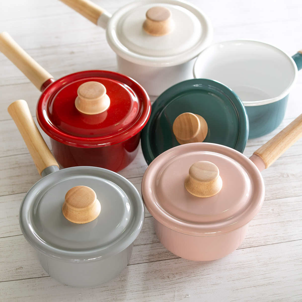 富士ホーロー ミルクパン 14cm IH対応 ホーロー鍋 Honey Ware ハニー