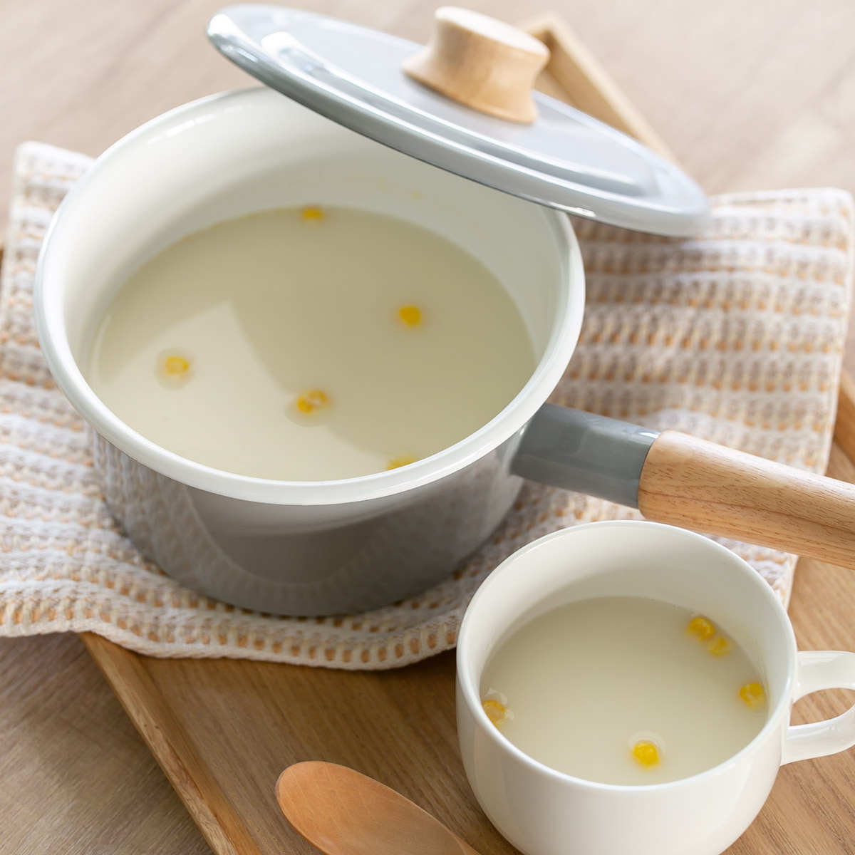 富士ホーロー ソースパン 16cm ホーロー鍋 Honey Ware ハニーウェア