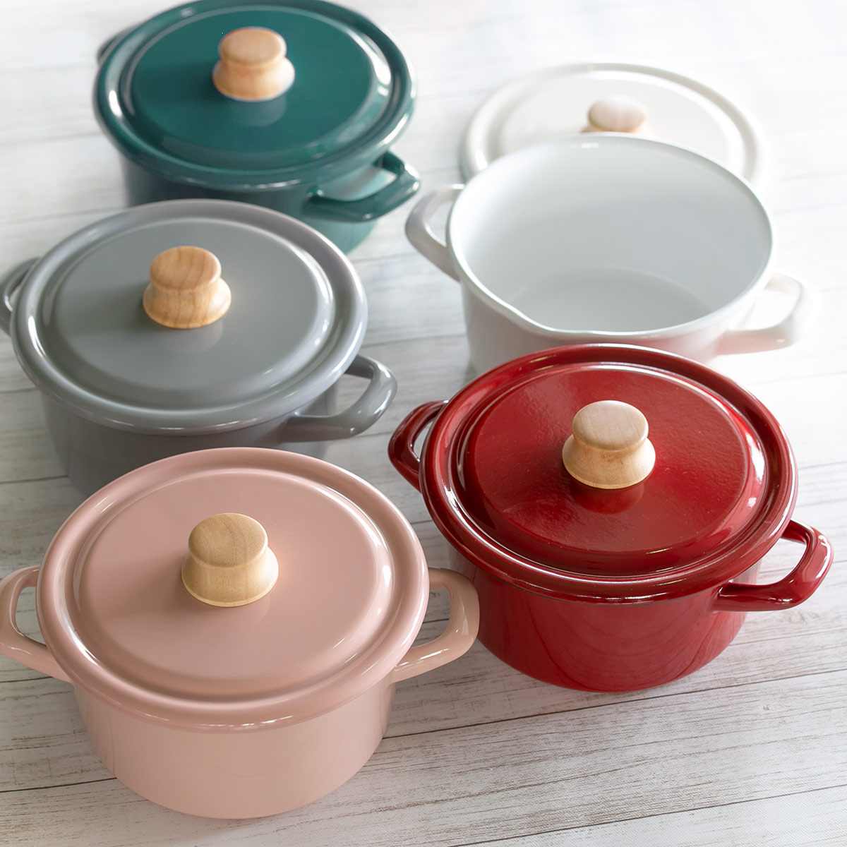 富士ホーロー キャセロール 18cm ホーロー鍋 Honey Ware ハニーウェア