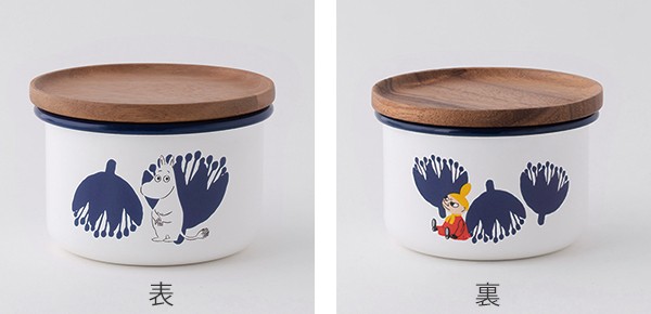 MOOMIN（ムーミン） 保存容器 ホーロー製 400ml Sサイズ キャニスター