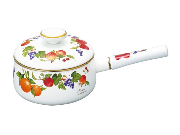 富士ホーロー 片手鍋 18cm IH対応 ホーロー製 フルータスコレクション