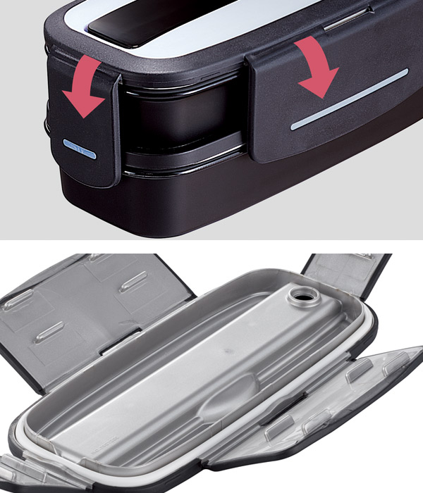 特価 弁当箱 2段 820ml 箸付き ランタ...の詳細画像1