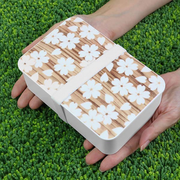 お弁当箱 1段 HAKOYA 桜木目 600ml ランチボックス （ 弁当箱 桜