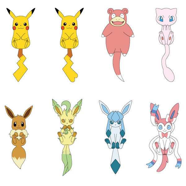 Pokemon（ポケモン） ぺったりフック ポケモンテール リーフィア