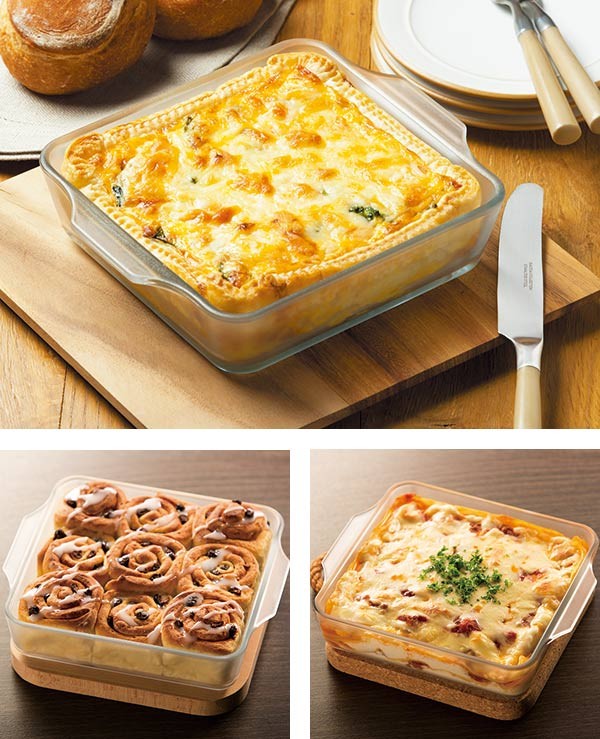 ADERIA グラタン皿 スクエアロースターMS CERA BAKE セラベイク