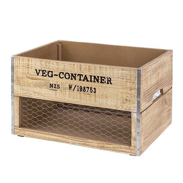 HABITER（アビテ） 収納ボックス ベジウッド ボックス L コンテナ 木製