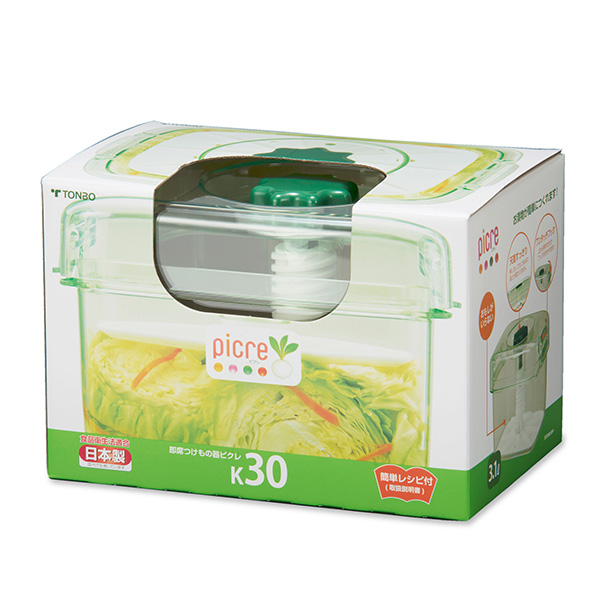 TONBO（新輝合成） 漬物容器 即席つけもの器 角型 3.1L プラスチック