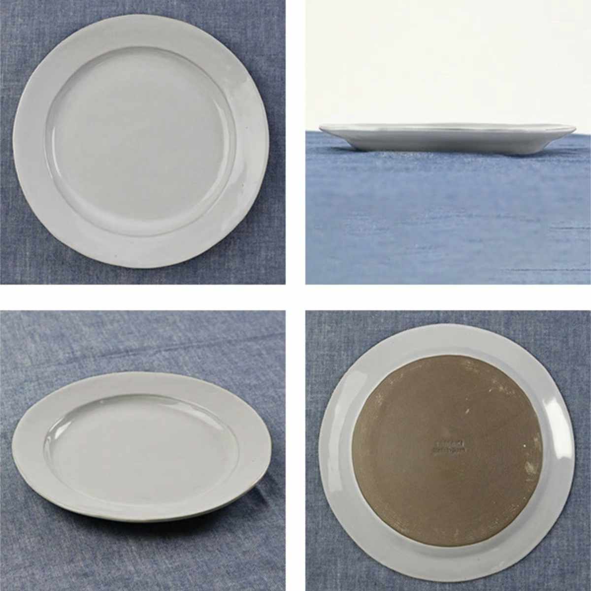 プレート 20cm リム Calin 皿 洋食器 陶器 日本製 （ 取り皿 電子