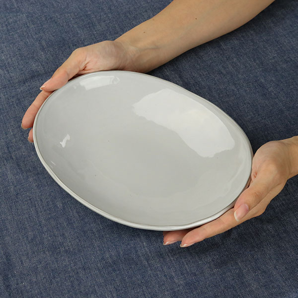 ボウル 24cm オーバル Calin 皿 洋食器 陶器 日本製 （ お皿 電子