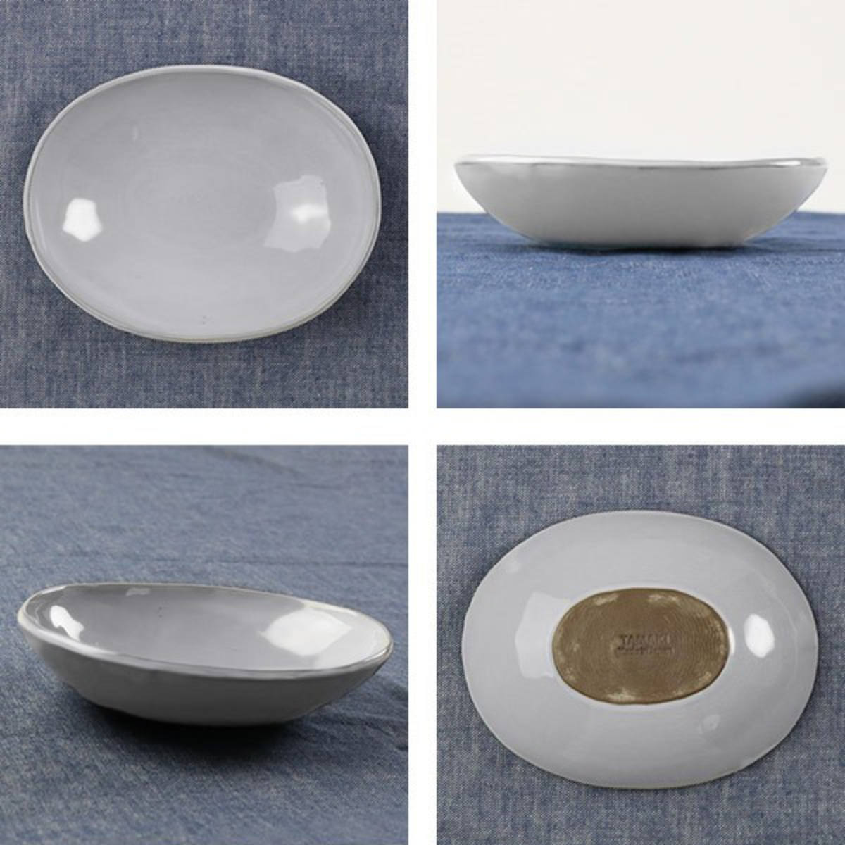 ボウル 16cm オーバル Calin 皿 洋食器 陶器 日本製 （ お皿 電子