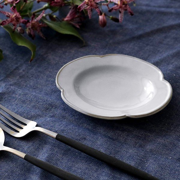 cote table PETALE WHITE 花リム ペタル デザートプレート cote table