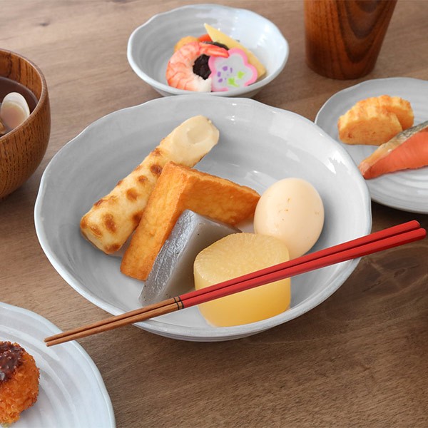 ボウル 21cm Collage 皿 和食器 陶器 日本製 同色5個セット （ 大鉢