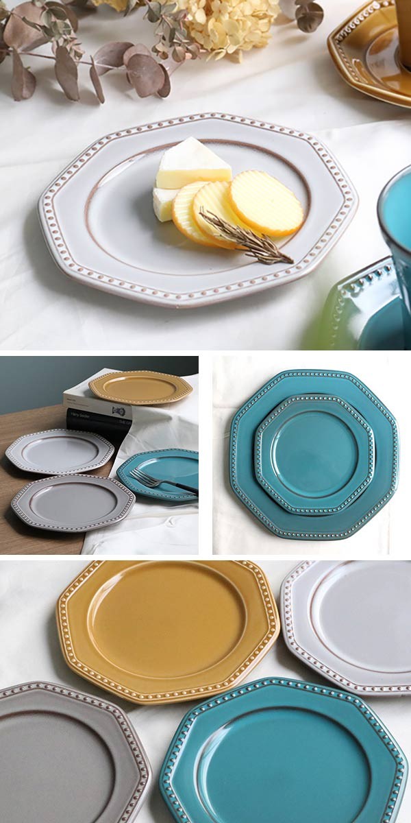 プレート 19cm 美濃焼 コリーヌ Coline 皿 食器 磁器 日本製 （ 中皿