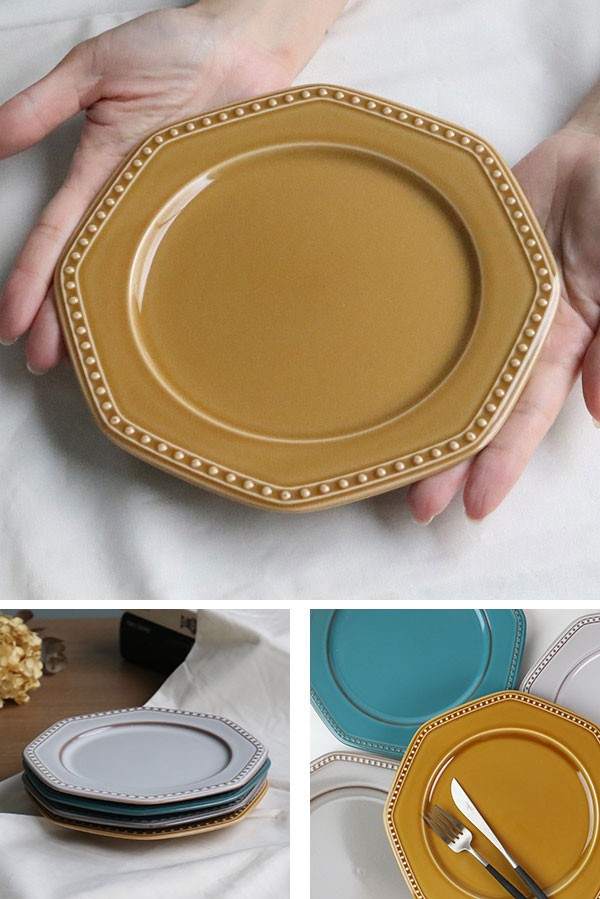 プレート 19cm 美濃焼 コリーヌ Coline 皿 食器 磁器 日本製 （ 中皿