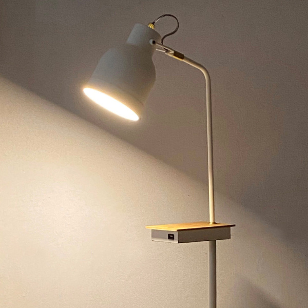 イシグロ フロアライト LED付き 3段階調光 充電機能付き タッチ