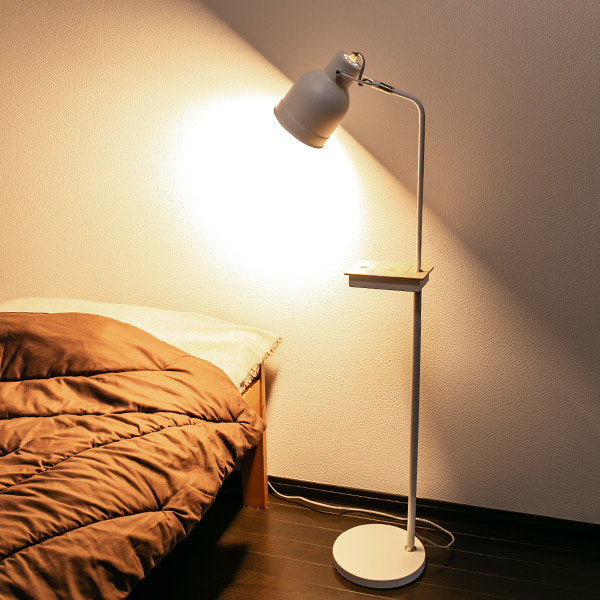 イシグロ フロアライト LED付き 3段階調光 充電機能付き タッチ