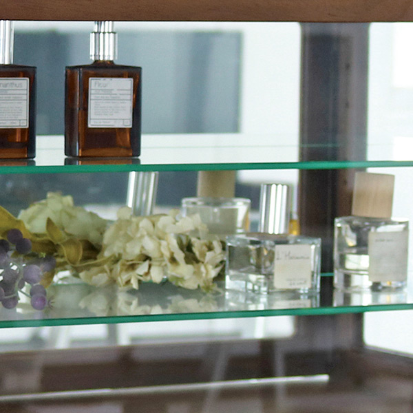 コレクションケース ガラスケース 背面ミラー 幅60.5cm （ ガラス