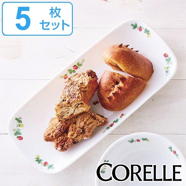 プレート 27cm 長皿 コレール CORELLE 皿 食器 スウィートストロベリー （ お皿 白 食洗機対応 電子レンジ対応 長角皿 大皿  オーブン対応 耐熱 ） : 318721 : リビングート ヤフー店 - 通販 - Yahoo!ショッピング