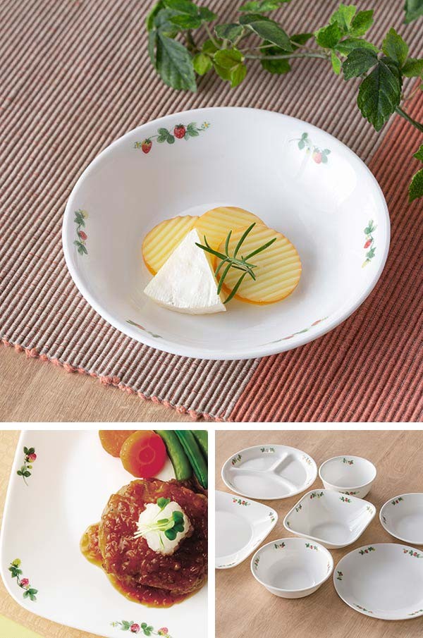 プレート 17cm 深皿 コレール CORELLE 皿 食器 スウィートストロベリー 同色5枚セット （ お皿 深い 白 食洗機対応 電子レンジ対応 中 皿 取り皿 ） : 318729set : お弁当グッズのカラフルボックス - 通販 - Yahoo!ショッピング